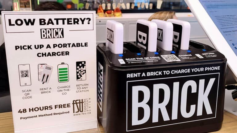 brick shared power bank stations